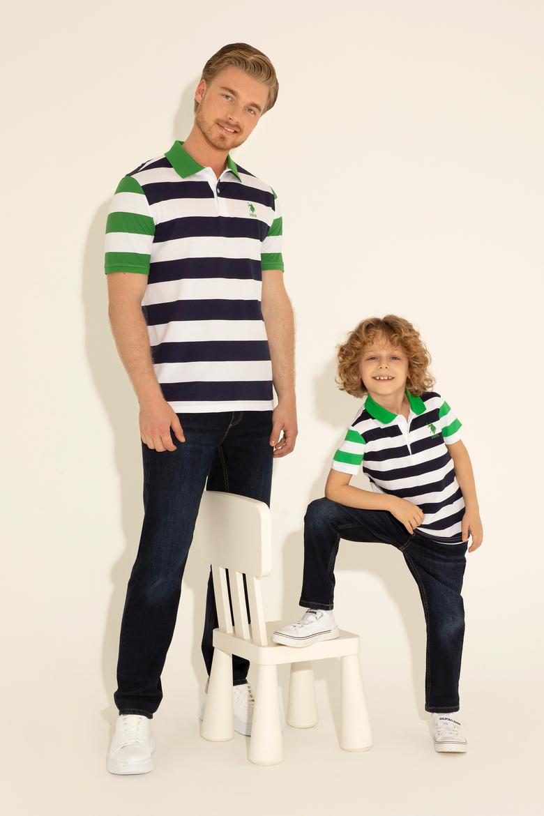 Erkek Regular Fit Polo Yaka Lacivert Tişört