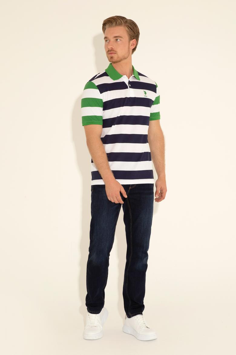 Erkek Regular Fit Polo Yaka Lacivert Tişört - 50288489033