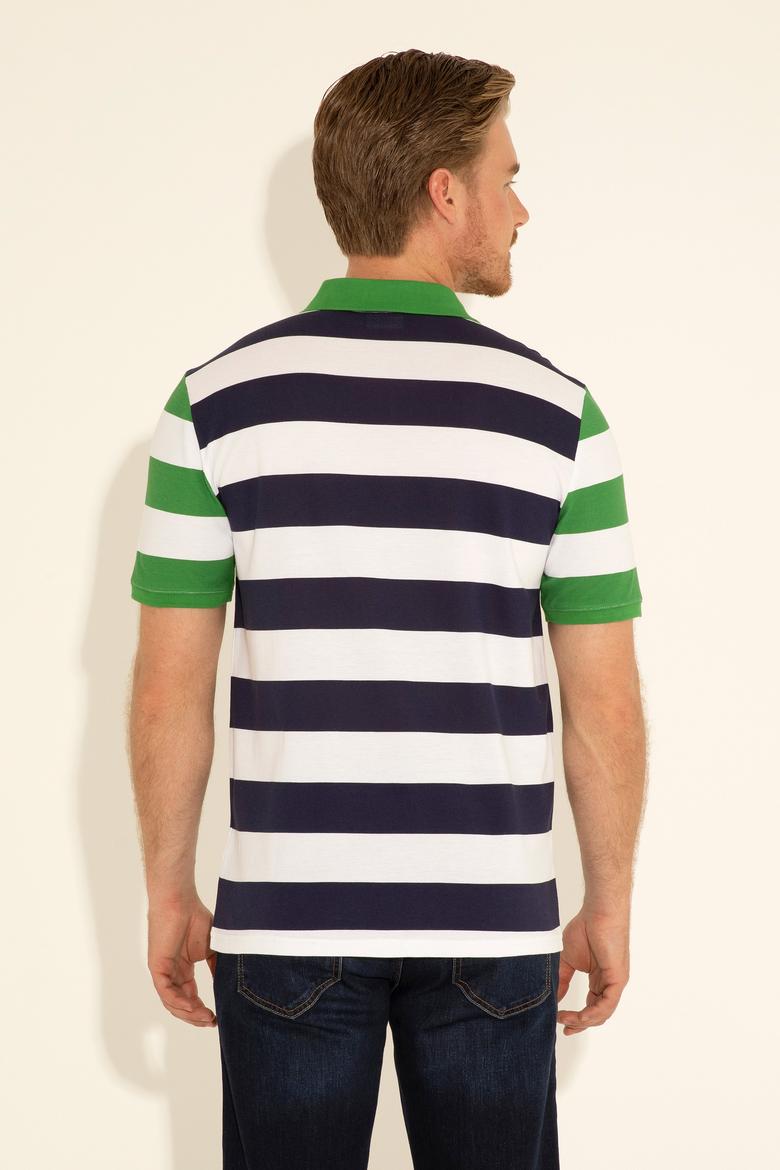 Erkek Regular Fit Polo Yaka Lacivert Tişört - 50288489033