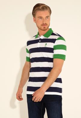 Erkek Regular Fit Polo Yaka Lacivert Tişört - 50288489033
