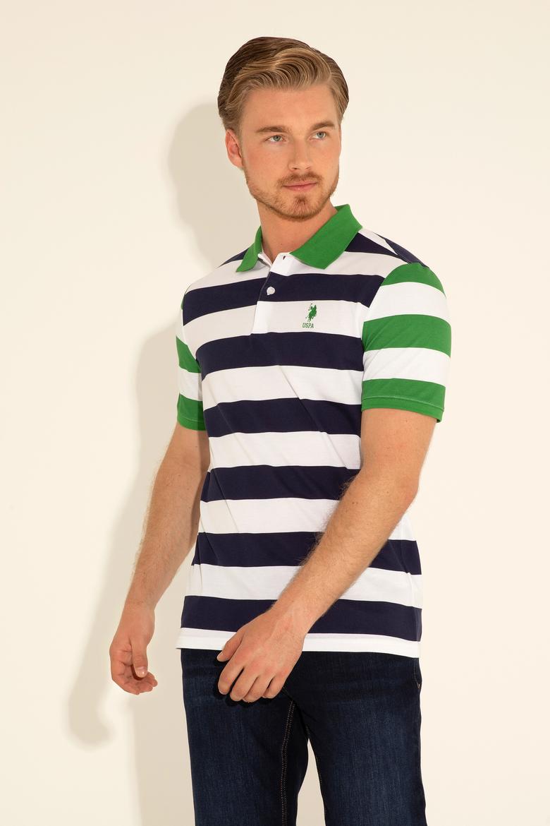 Erkek Regular Fit Polo Yaka Lacivert Tişört - 50288489033