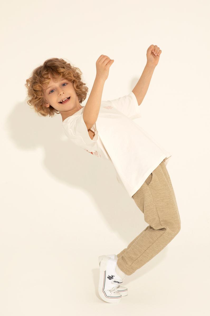 Erkek Çocuk Açık Haki Eşofman Altı