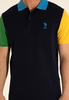 Erkek Regular Fit Polo Yaka Lacivert Tişört - 50289229016