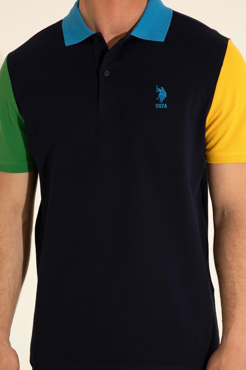 Erkek Regular Fit Polo Yaka Lacivert Tişört