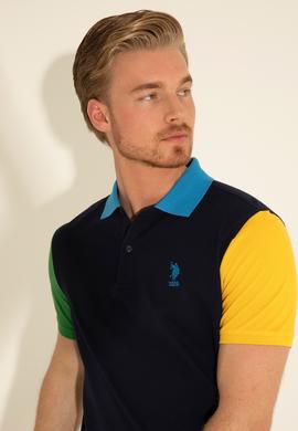 Erkek Regular Fit Polo Yaka Lacivert Tişört - 50289229016