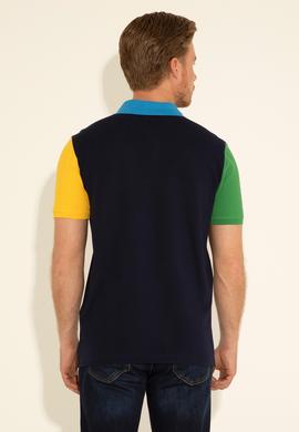 Erkek Regular Fit Polo Yaka Lacivert Tişört - 50289229016