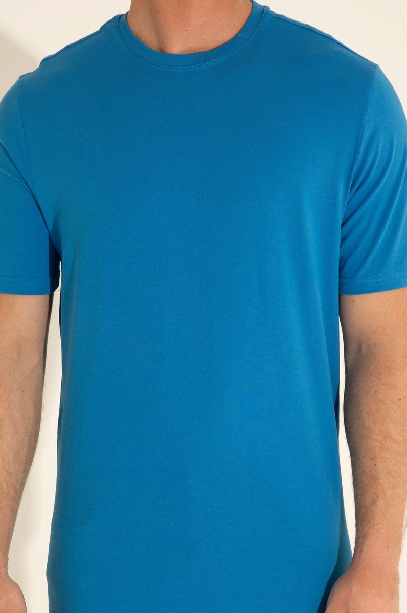 Erkek Regular Fit Bisiklet Yaka Saks Basic Tişört