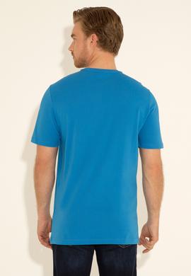 Erkek Regular Fit Bisiklet Yaka Saks Basic Tişört - 50284618083