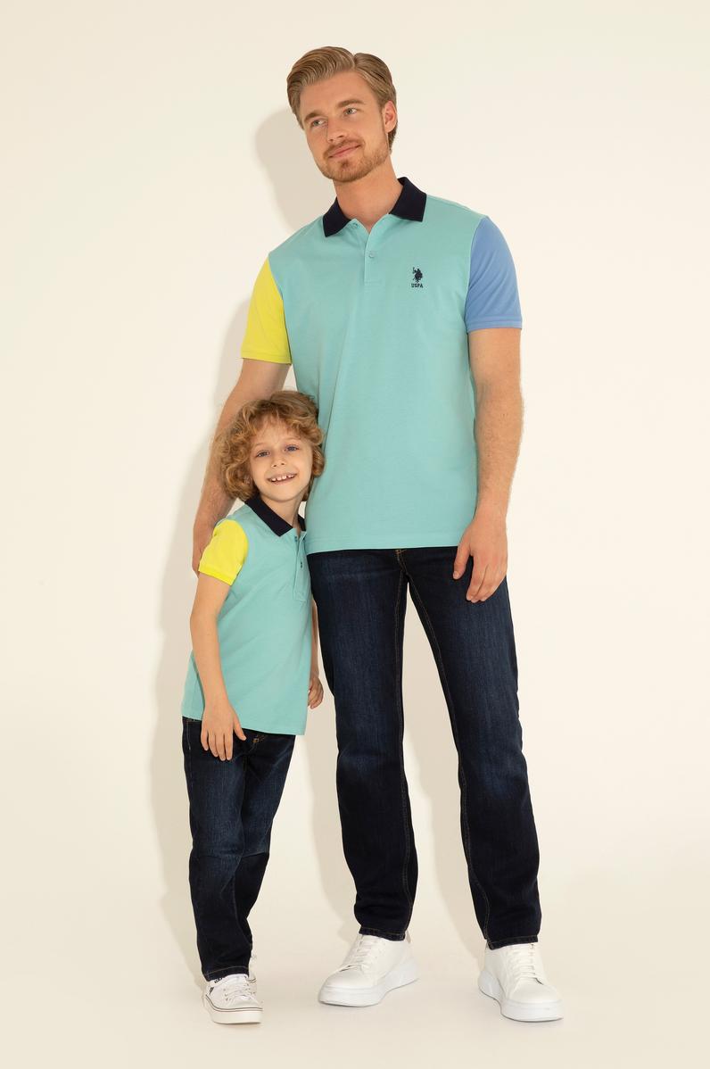 Erkek Regular Fit Polo Yaka Mint Tişört
