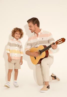 Erkek Çocuk Haki Uzun Kollu Gömlek - 50283858001