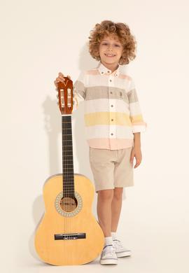 Erkek Çocuk Haki Uzun Kollu Gömlek - 50283858001