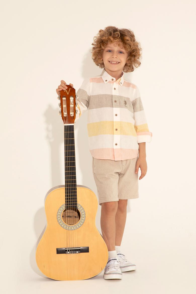 Erkek Çocuk Haki Uzun Kollu Gömlek - 50283858001