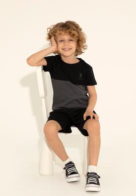 Erkek Çocuk Siyah Tişört - 50284796055