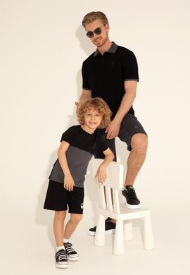 Erkek Çocuk Siyah Tişört - 50284796055