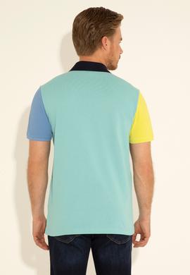 Erkek Regular Fit Polo Yaka Mint Tişört - 50289229026