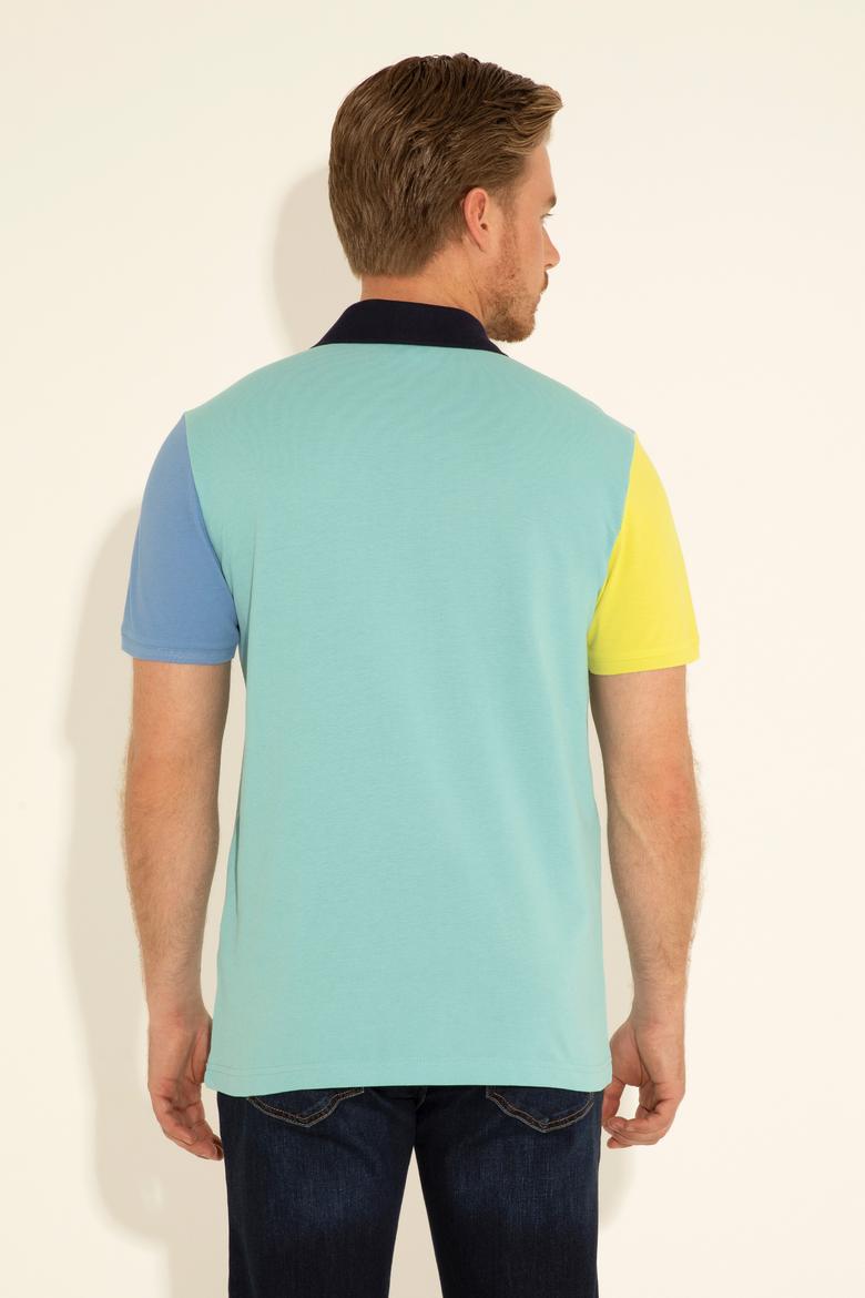 Erkek Regular Fit Polo Yaka Mint Tişört - 50289229026