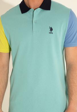 Erkek Regular Fit Polo Yaka Mint Tişört - 50289229026