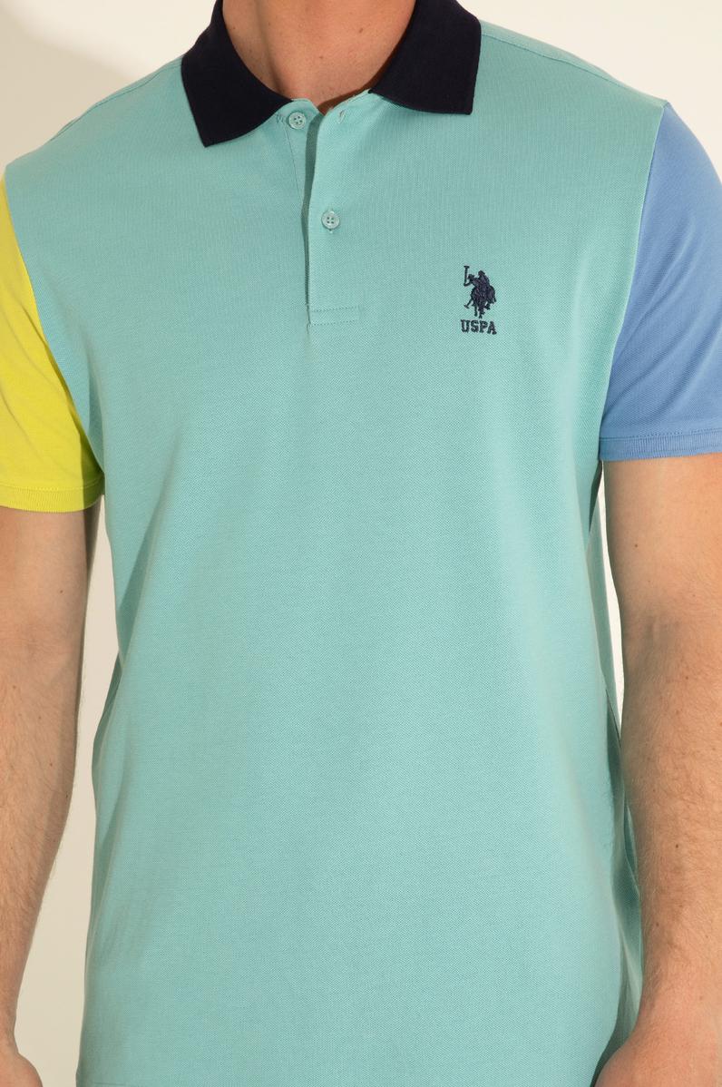 Erkek Regular Fit Polo Yaka Mint Tişört