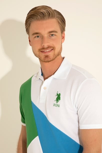 Erkek Regular Fit Polo Yaka Yeşil Tişört