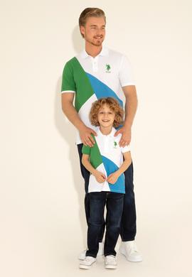 Erkek Regular Fit Polo Yaka Yeşil Tişört - 50281554029