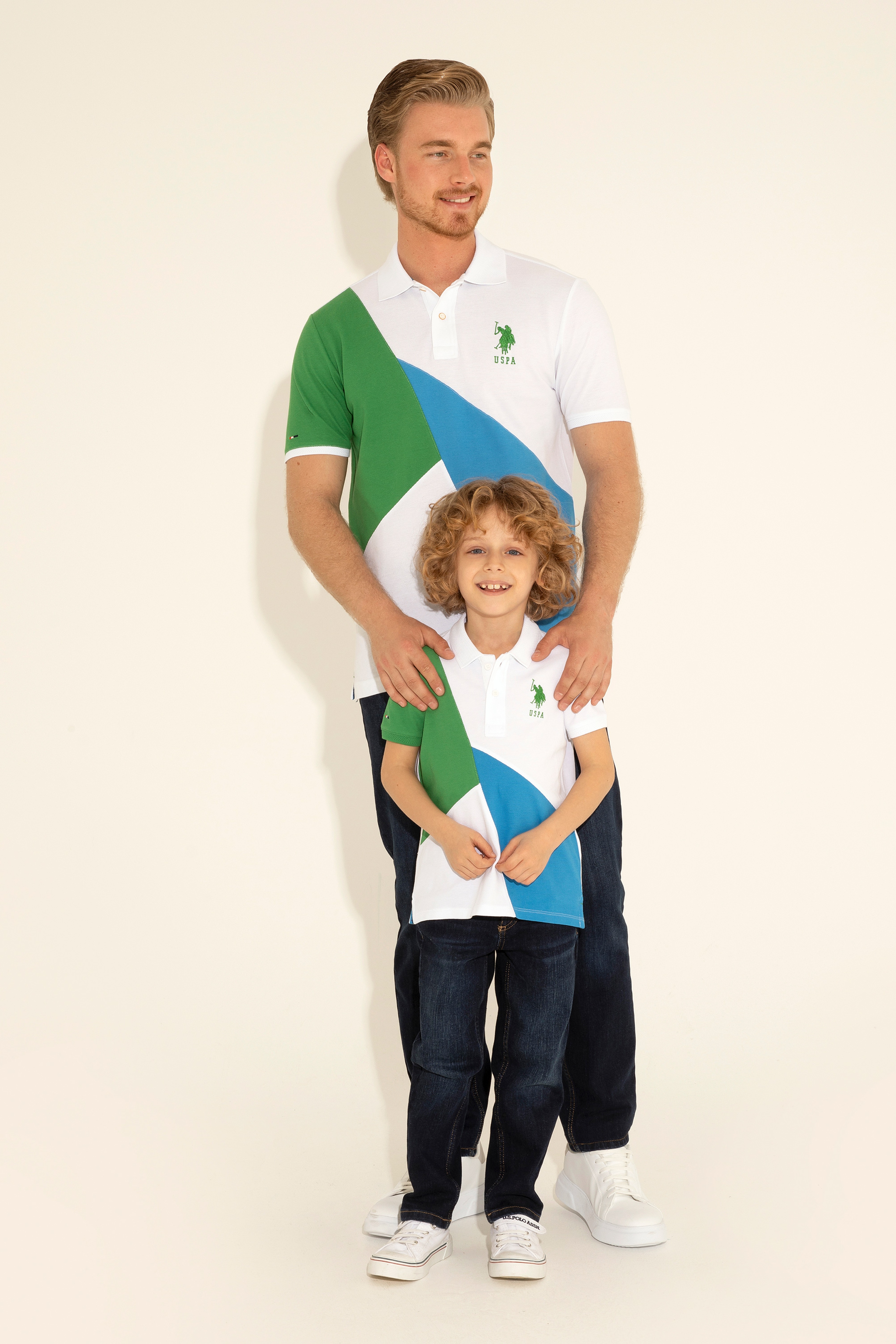 Erkek Regular Fit Polo Yaka Yeşil Tişört - Image 1