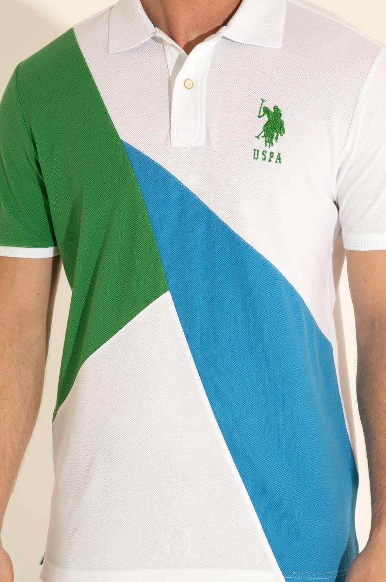 Erkek Regular Fit Polo Yaka Yeşil Tişört