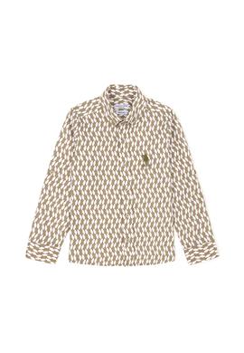 Erkek Çocuk Haki Uzun Kollu Gömlek - 50283862014