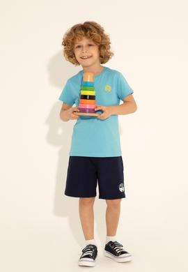 Erkek Çocuk Mint Bisiklet Yaka Tişört - 50288062035