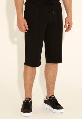 Erkek Siyah Örme Şort - 50289284017