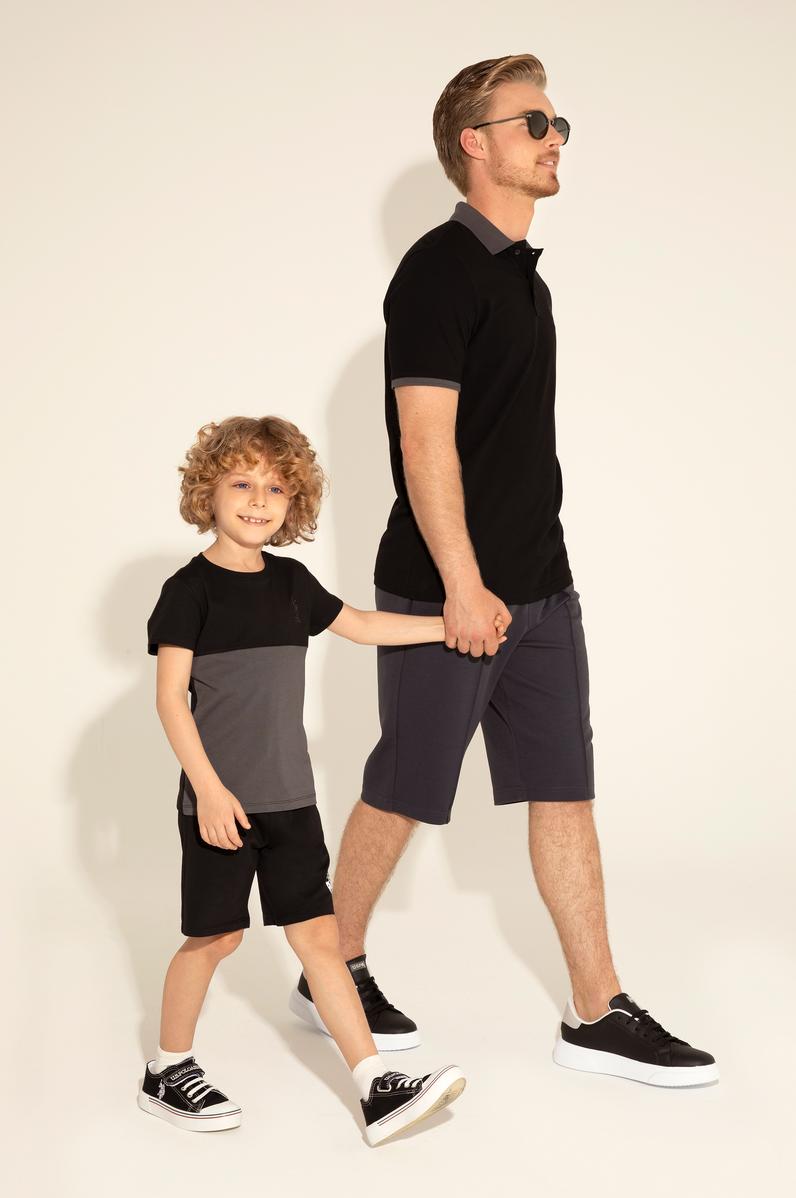 Erkek Antrasit Örme Şort