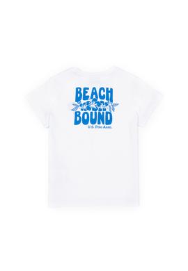 Erkek Çocuk Beyaz Bisiklet Yaka Tişört - 50288062002