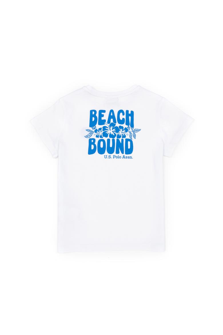 Erkek Çocuk Beyaz Bisiklet Yaka Tişört - 50288062002