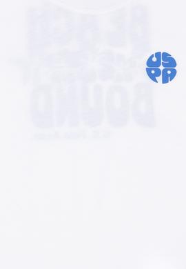 Erkek Çocuk Beyaz Bisiklet Yaka Tişört - 50288062002