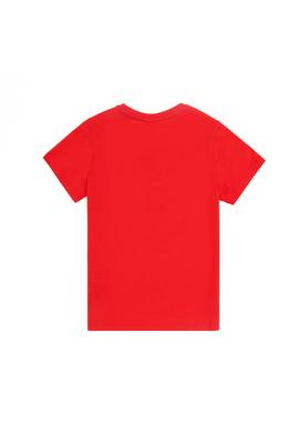 Erkek Çocuk Kırmızı Bisiklet Yaka Tişört - 50281489021