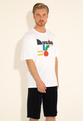 Erkek Beyaz Tişört - 50281490037