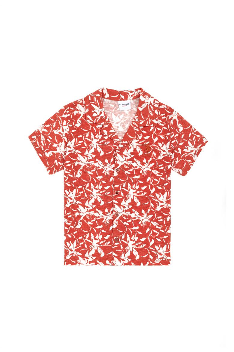 Erkek Çocuk Pudra Kısa Kollu Gömlek - 50281073039