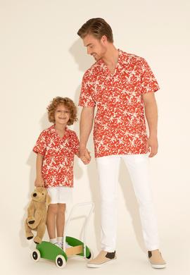 Erkek Çocuk Pudra Kısa Kollu Gömlek - 50281073039