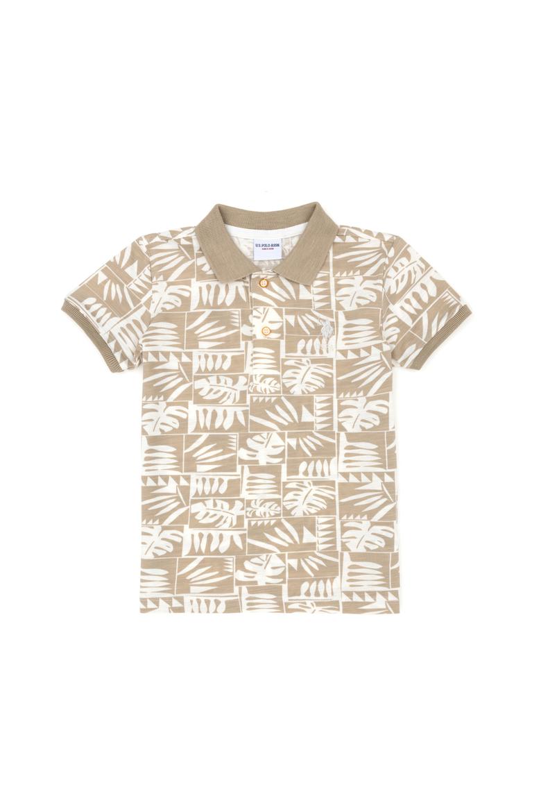 Erkek Çocuk Açık Haki Polo Yaka Tişört