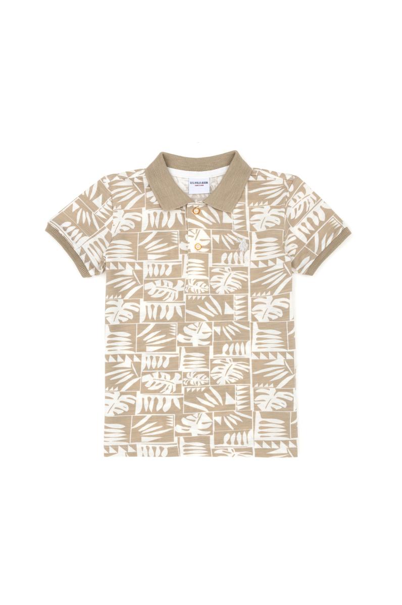 Erkek Çocuk Açık Haki Polo Yaka Tişört