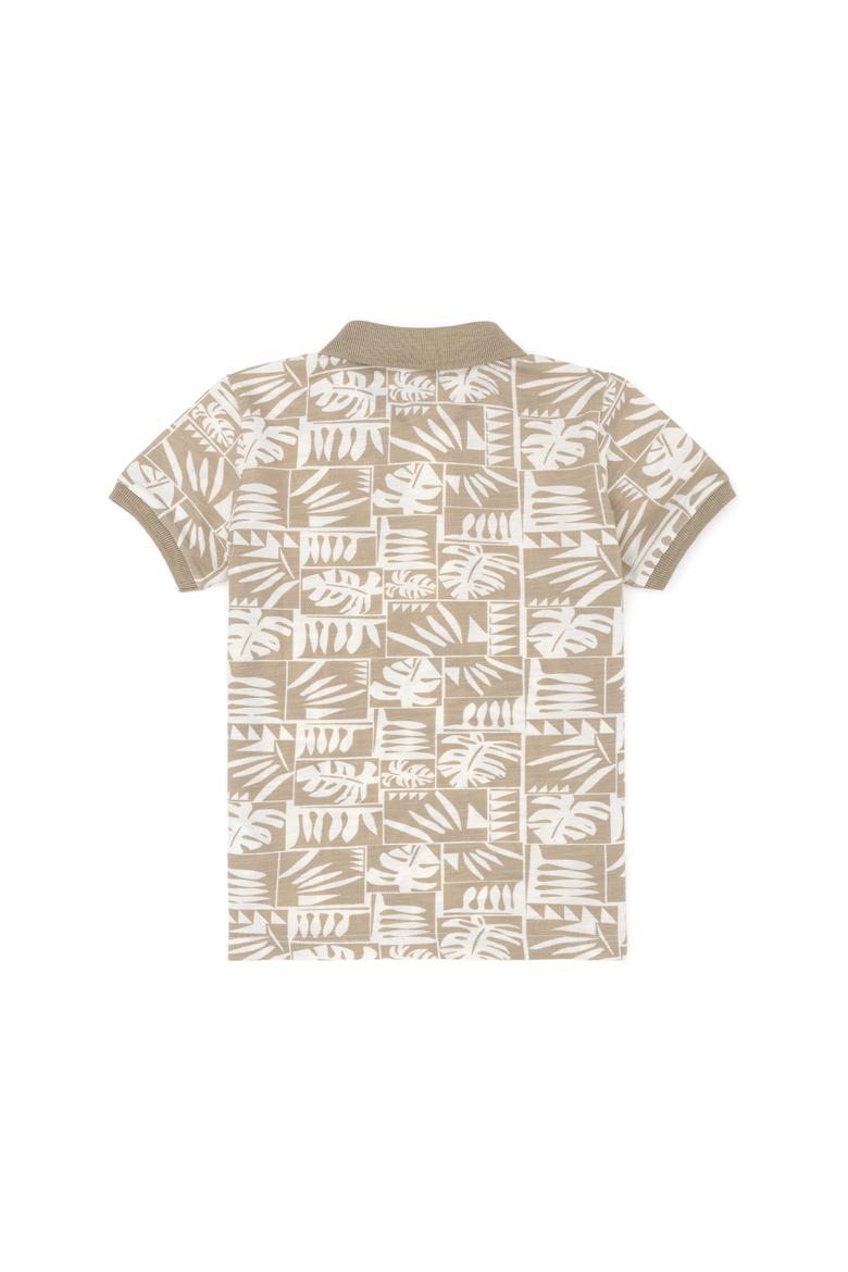 Erkek Çocuk Açık Haki Polo Yaka Tişört - 50281519004