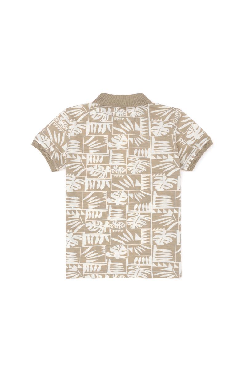 Erkek Çocuk Açık Haki Polo Yaka Tişört