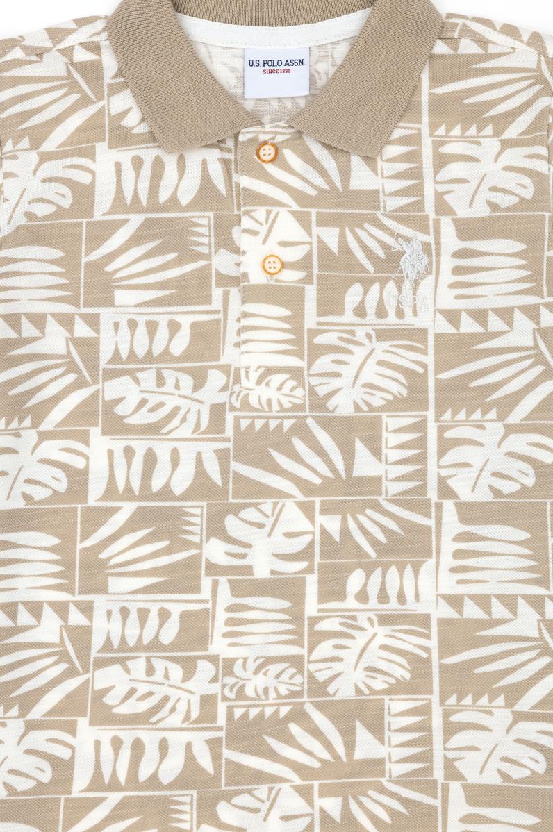 Erkek Çocuk Açık Haki Polo Yaka Tişört