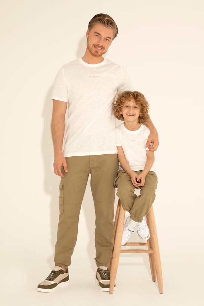Erkek Haki Kanvas Pantolon