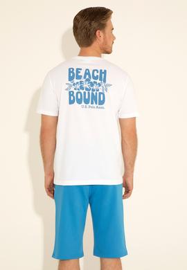 Erkek Regular Fit Bisiklet Yaka Beyaz Tişört - 50287037007