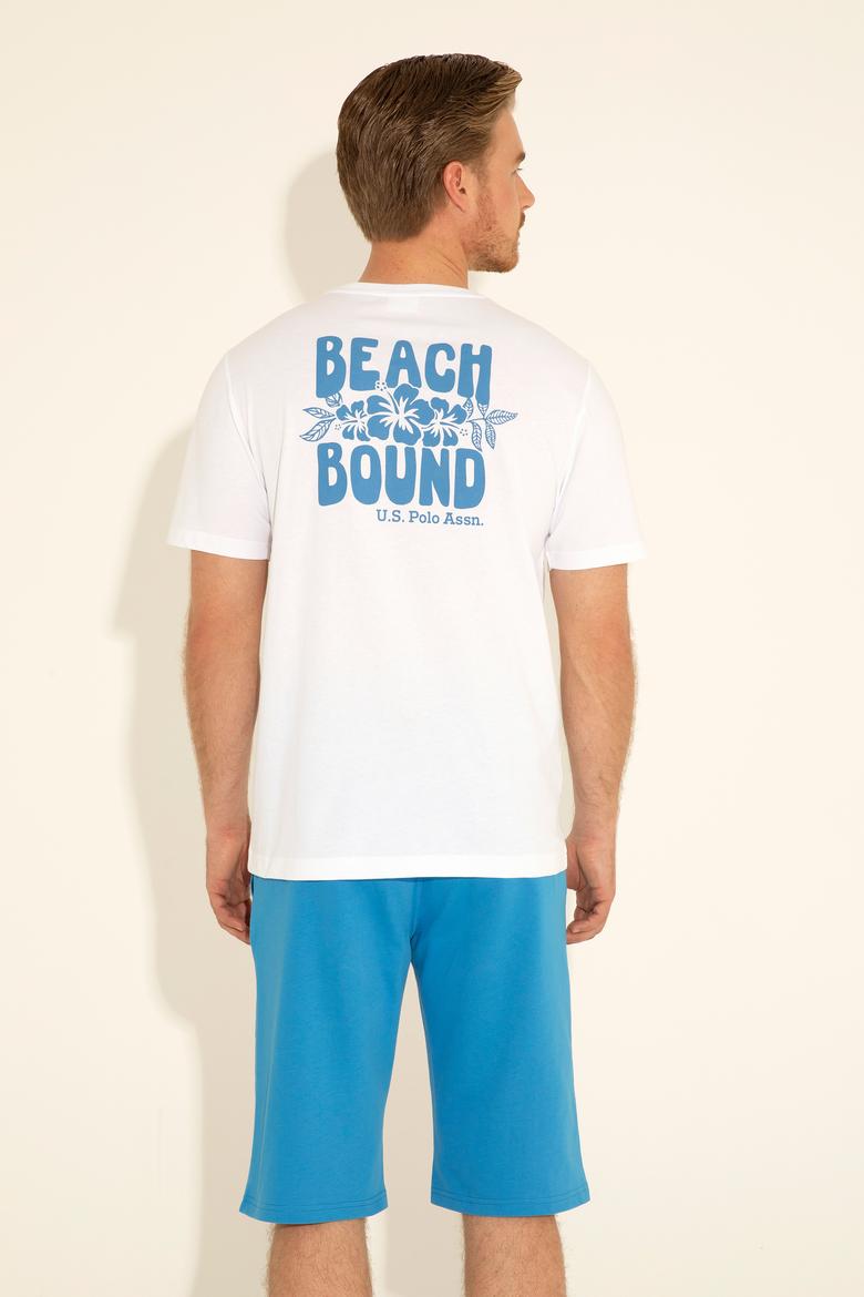 Erkek Regular Fit Bisiklet Yaka Beyaz Tişört - 50287037007