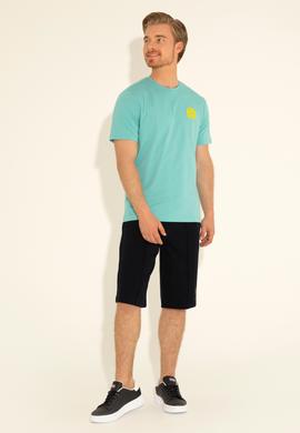 Erkek Regular Fit Bisiklet Yaka Mint Tişört - 50287037011