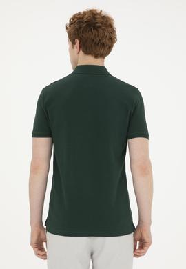 Erkek Koyu Yeşil Basic Tişört - 50267944170