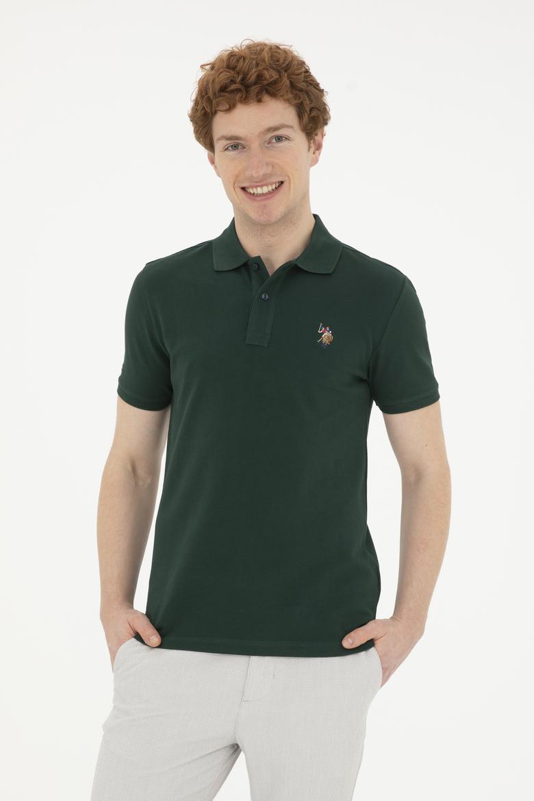 Erkek Koyu Yeşil Basic Tişört