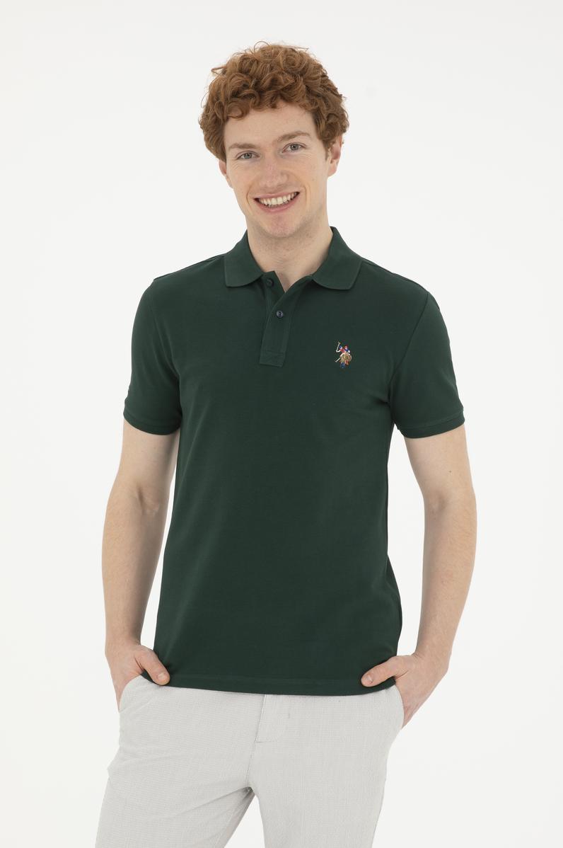 Erkek Koyu Yeşil Basic Tişört