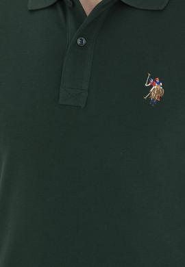 Erkek Koyu Yeşil Basic Tişört - 50267944170